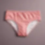 Stylish plus size menstrual panties displayed on a flat surface