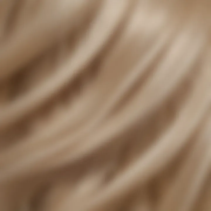 Close-up of the texture and shine of pearl blonde hair