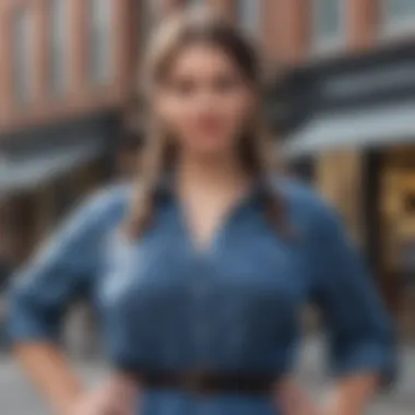 Chic casual plus size western dress perfect for daytime outings