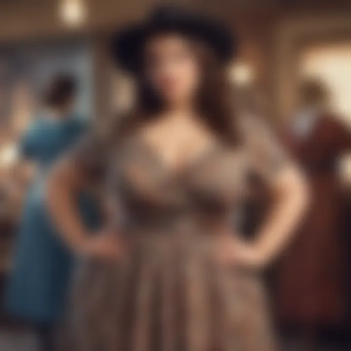 Versatile plus size western dress suitable for different occasions