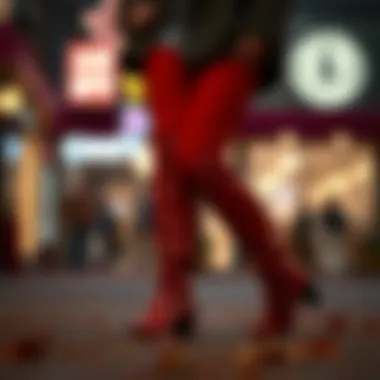Notable Exploring Red Thigh High Boots for Wide Calves