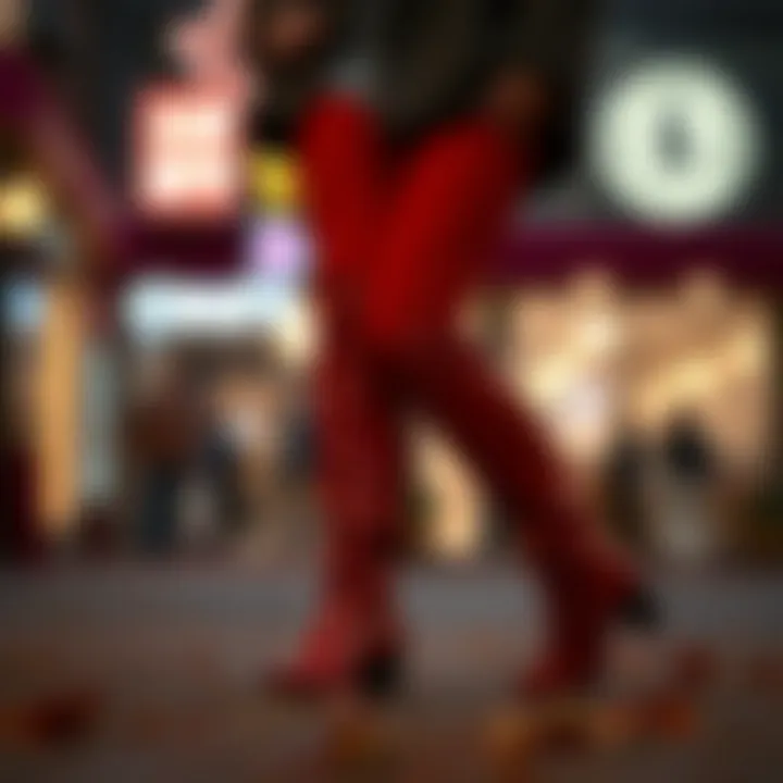 Notable Exploring Red Thigh High Boots for Wide Calves