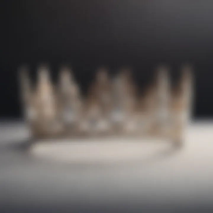 Array of diverse tiara crown styles displayed