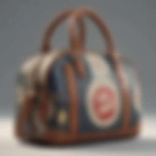 A vintage bowling bag showcasing its unique retro design and craftsmanship