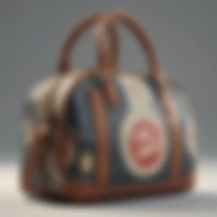 A vintage bowling bag showcasing its unique retro design and craftsmanship