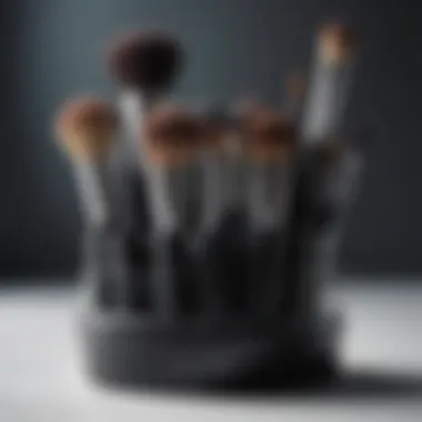 Compact and lightweight makeup brush organizer perfect for trips