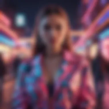 Fashion in Neon Stylish attire featuring neon colors and patterns