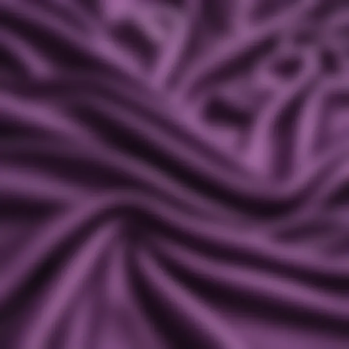 Close-up of purple fabric texture