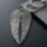 Elegant angel wing key chain design showcasing intricate details