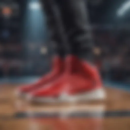 Jimmy Butler showcasing his signature footwear on the court