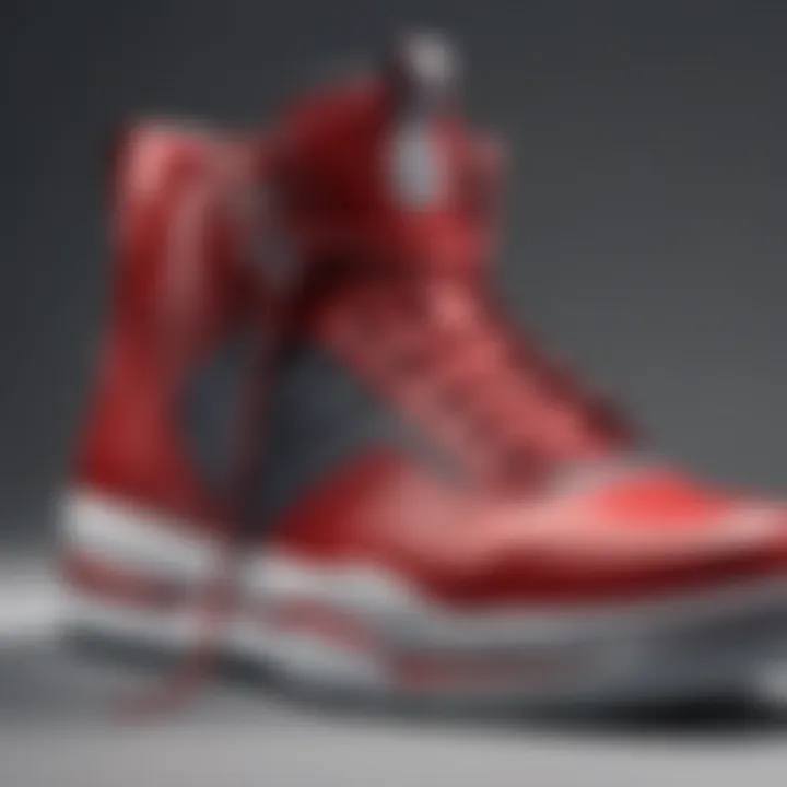 Close-up of Jimmy Butler's shoe design highlighting unique features