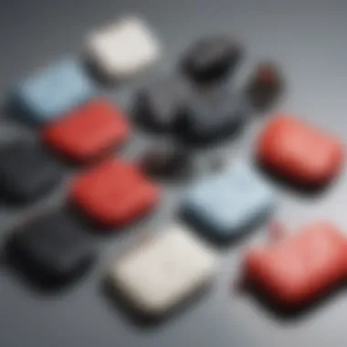 The Stylistic Impact of Nylon Coin Purses in Modern Fashion Fashionable nylon coin purses in a stylish arrangement