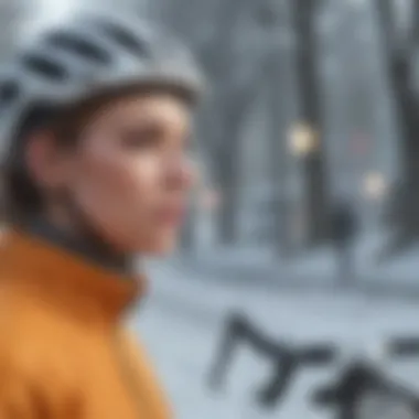 Infographic showing the physiological effects of cold on cyclists